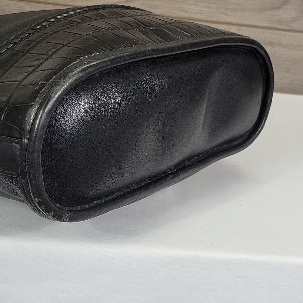 Brighton Black Leather Tote Shoulder Bag - Picture 8 of 11